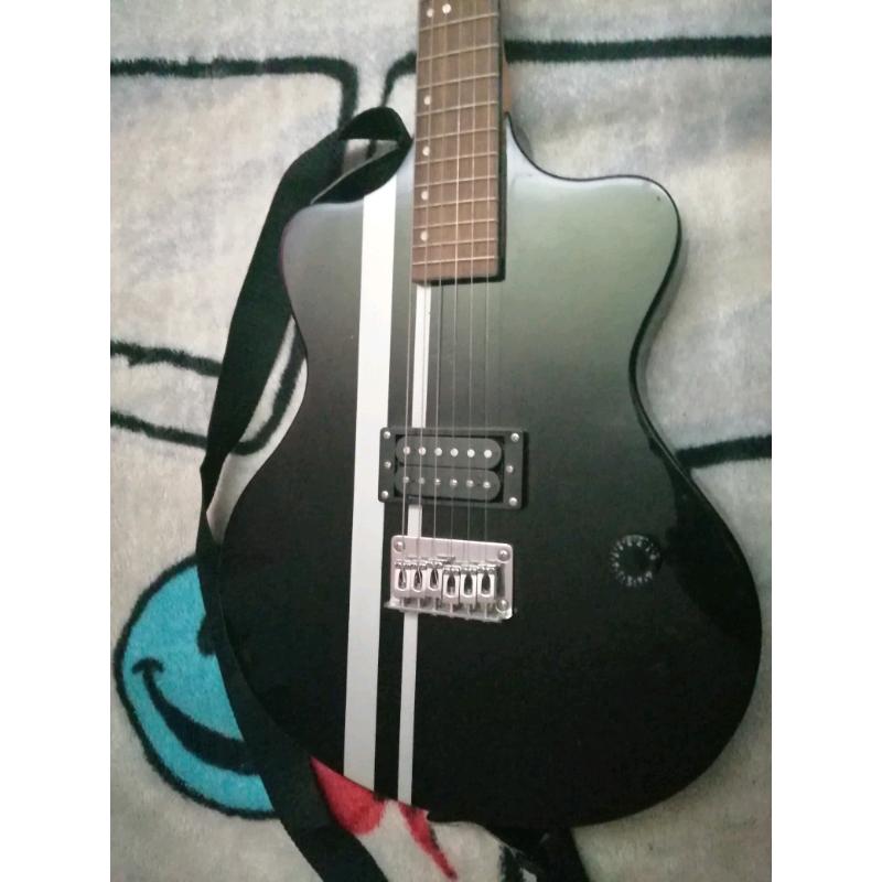 Electric guitar and amp
