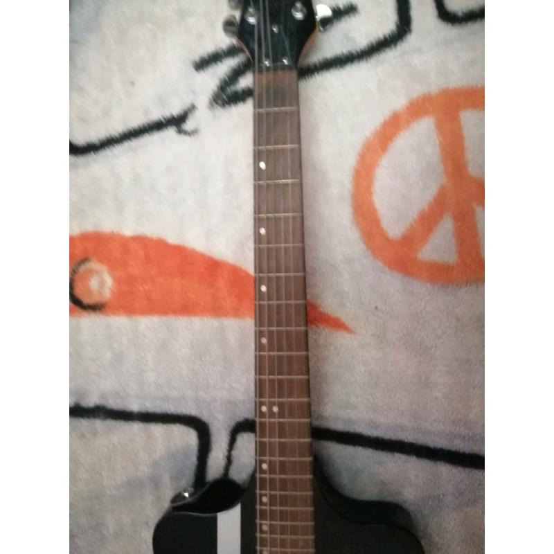 Electric guitar and amp