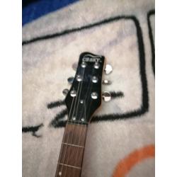 Electric guitar and amp