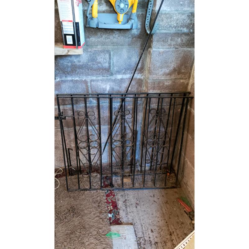 Black Iron outdoor gates
