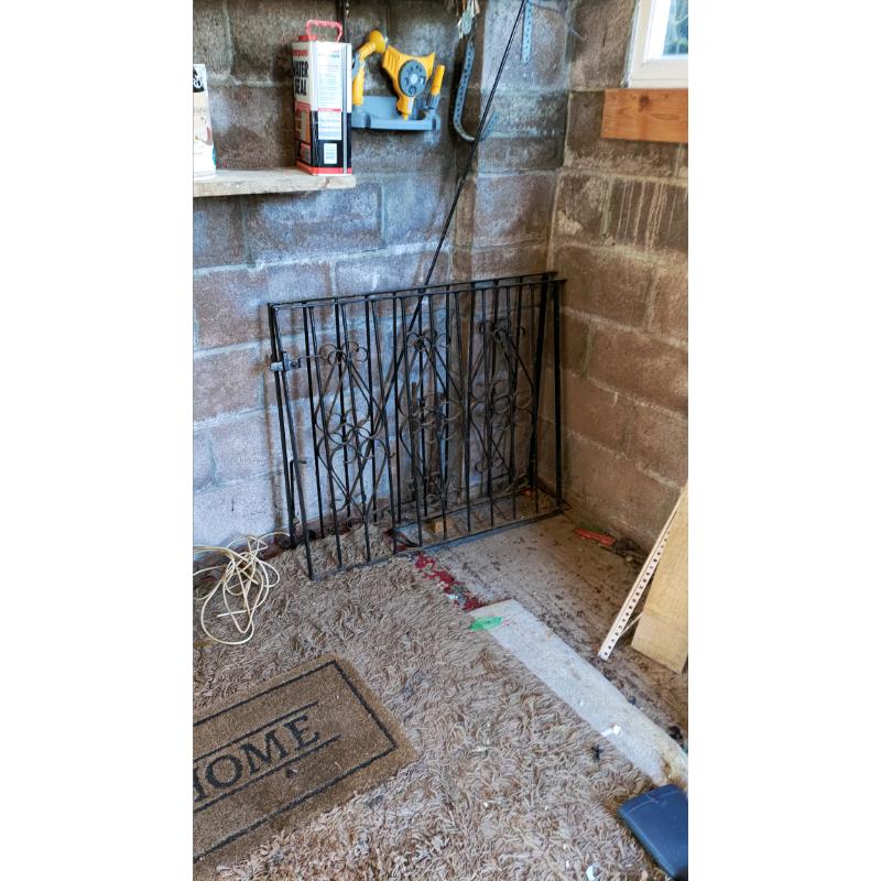 Black Iron outdoor gates