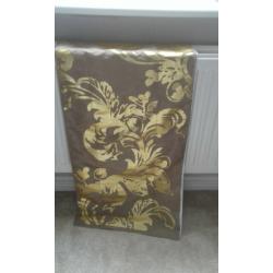 Next Gold Patterned Print Table Runner