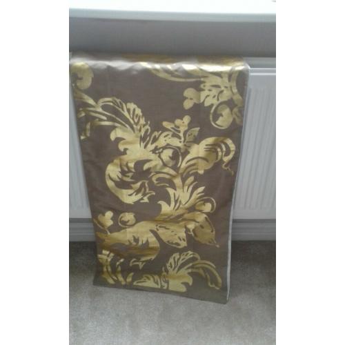 Next Gold Patterned Print Table Runner