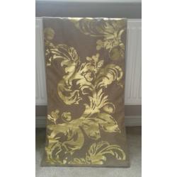 Next Gold Patterned Print Table Runner