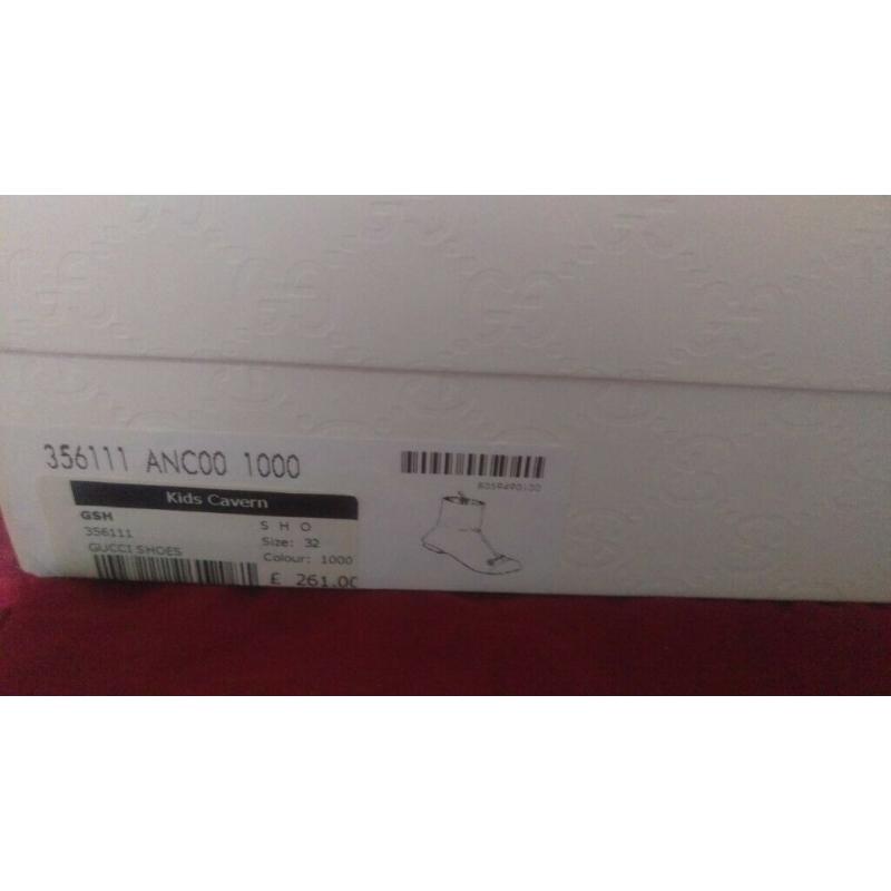 Authentic girls black Gucci boots UK 1