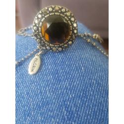 Pilgrim ring and necklace as new.