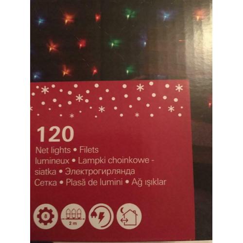 Christmas net lights, beautiful soft colours