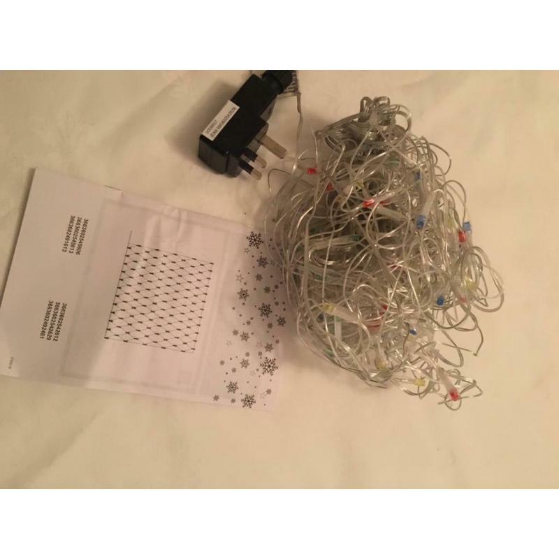 Christmas net lights, beautiful soft colours