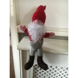 A HAND KNITTED CHRISTMAS GNOME