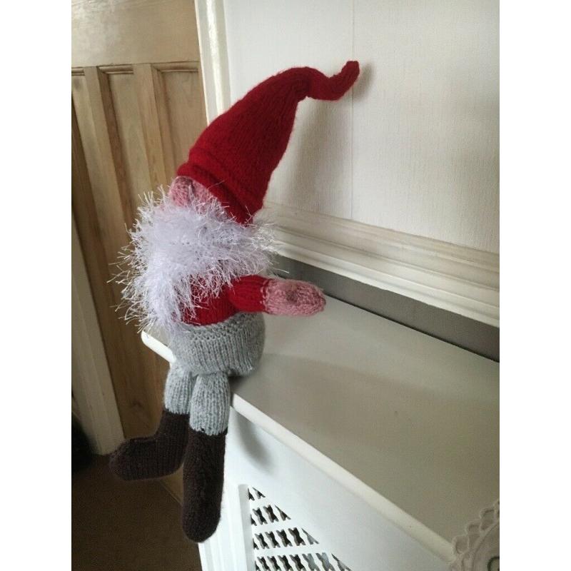 A HAND KNITTED CHRISTMAS GNOME