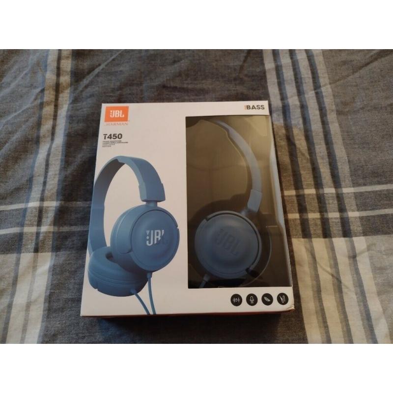 JBL T450 Wired Headphones - Unused & Boxed