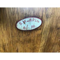 A lovely interesting vintage referee?s wooden File box. A nice piece.
