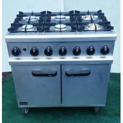Lincat Opus OG7002/N Natural Gas Oven 6 Burner Range