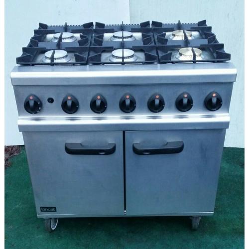 Lincat Opus OG7002/N Natural Gas Oven 6 Burner Range