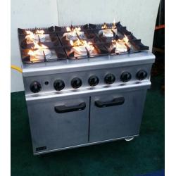Lincat Opus OG7002/N Natural Gas Oven 6 Burner Range