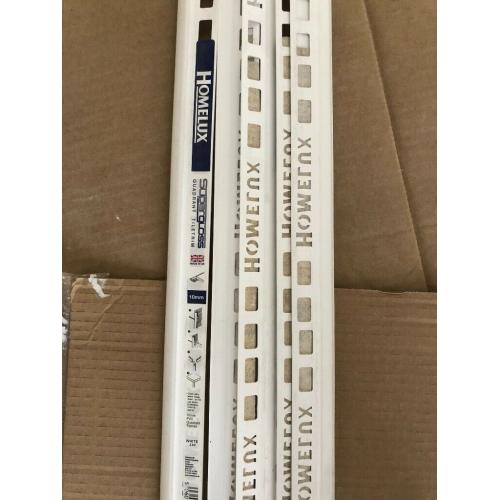 Brand new Homelux PVC quadrant tile trim super gloss white 10mm