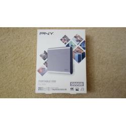PNY Portable SSD PRO Elite USB 3.1 Gen2 Type-C - 500GB Silver