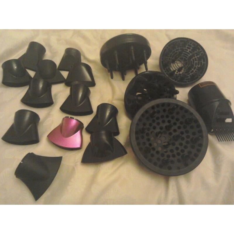 HAIRDRYER ATTACHMENTS/NOZZELS/DEFUSERS FREE