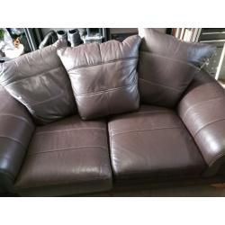 Leather Sofa, slight damage as pictured