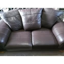 Leather Sofa, slight damage as pictured