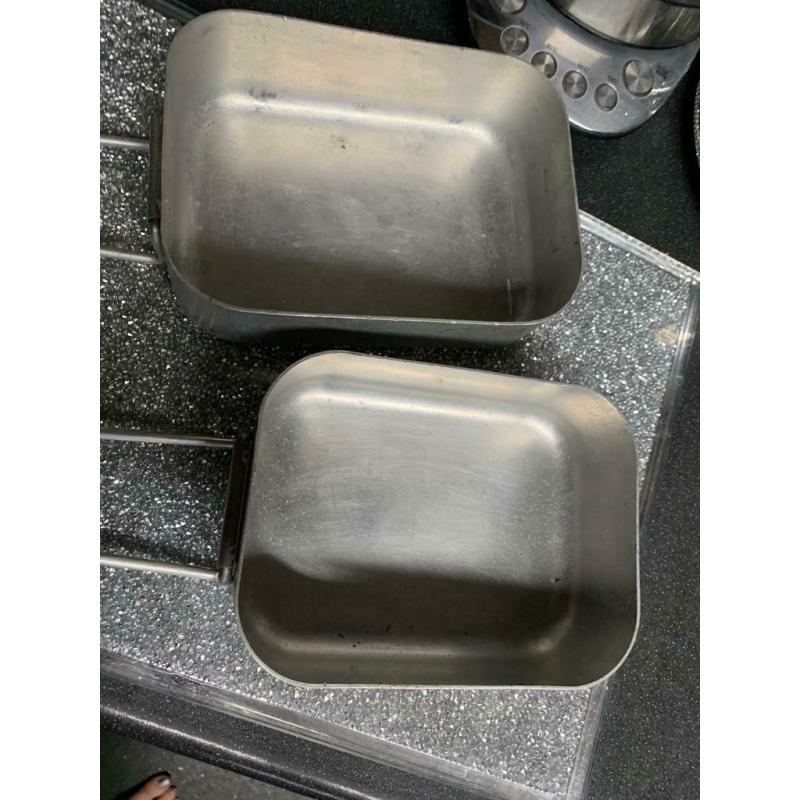 Pair of mess tins (camping/scouts/fishing/cadets)