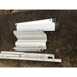 Aluminium double folding table