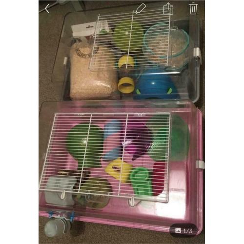 Hamster cages and accessories