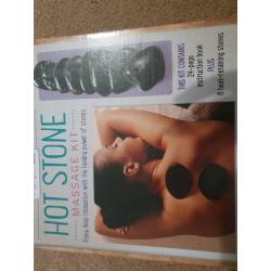 Brand new hot stone massage kit