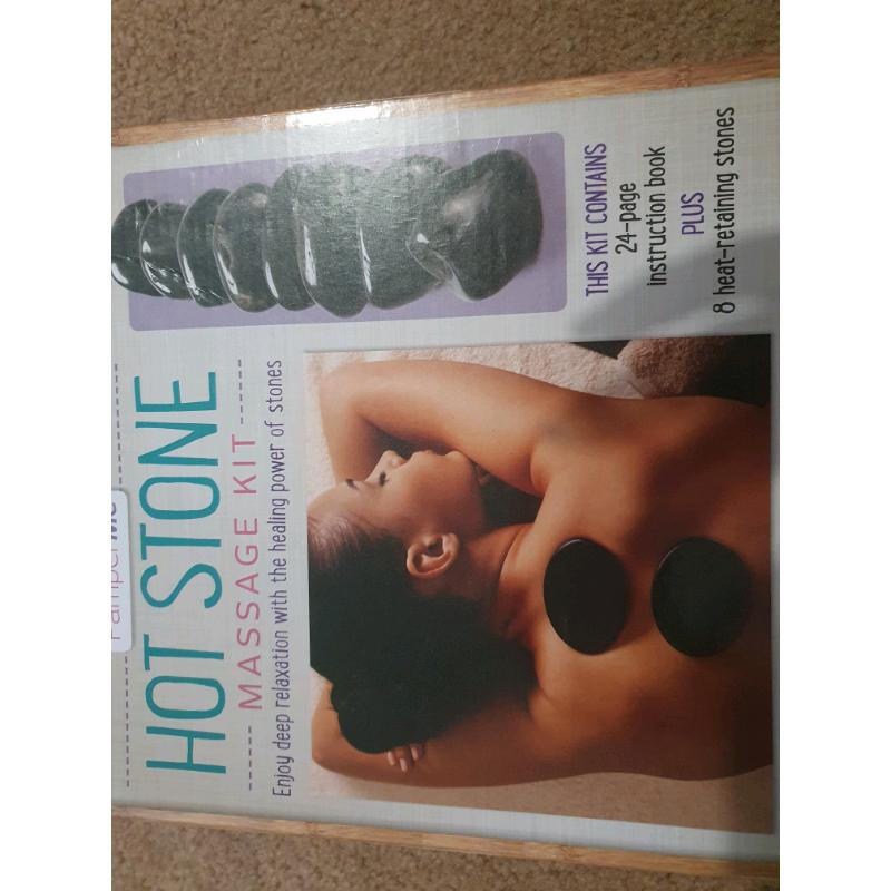 Brand new hot stone massage kit