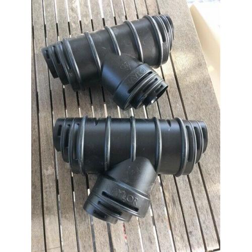 Naylor land drain multi junction 60-80-100mm (2x)