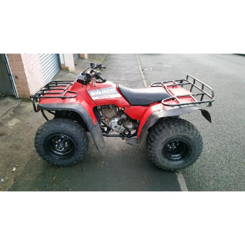 HONDA BIG RED QUAD 300cc 2x4 quad fully working 1998 model