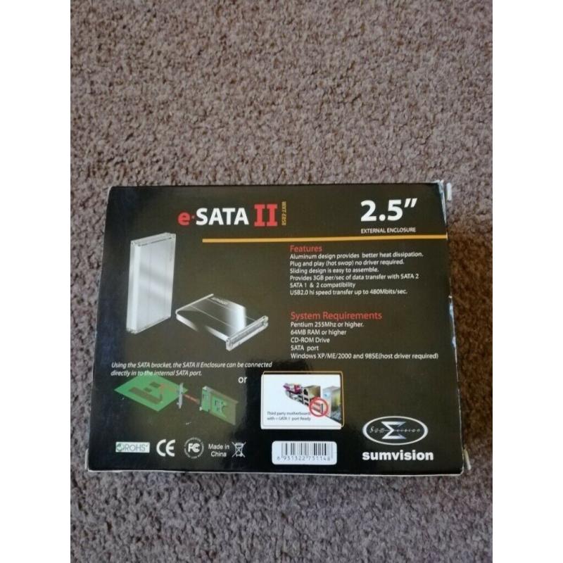 E SATA II 2.5? external enclosure
