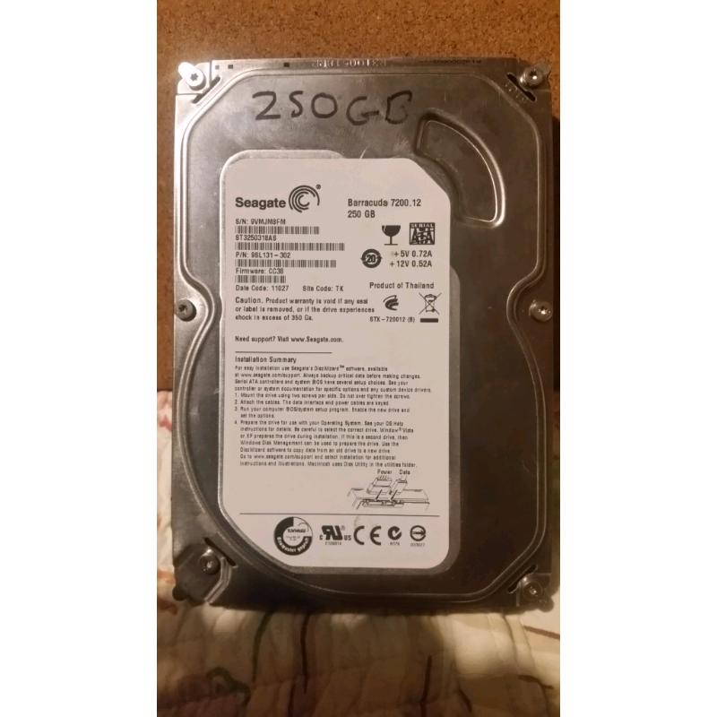 Computer Hard drives 3.5in h (SATA)Starting from ?10 160GB TO 1000TB
