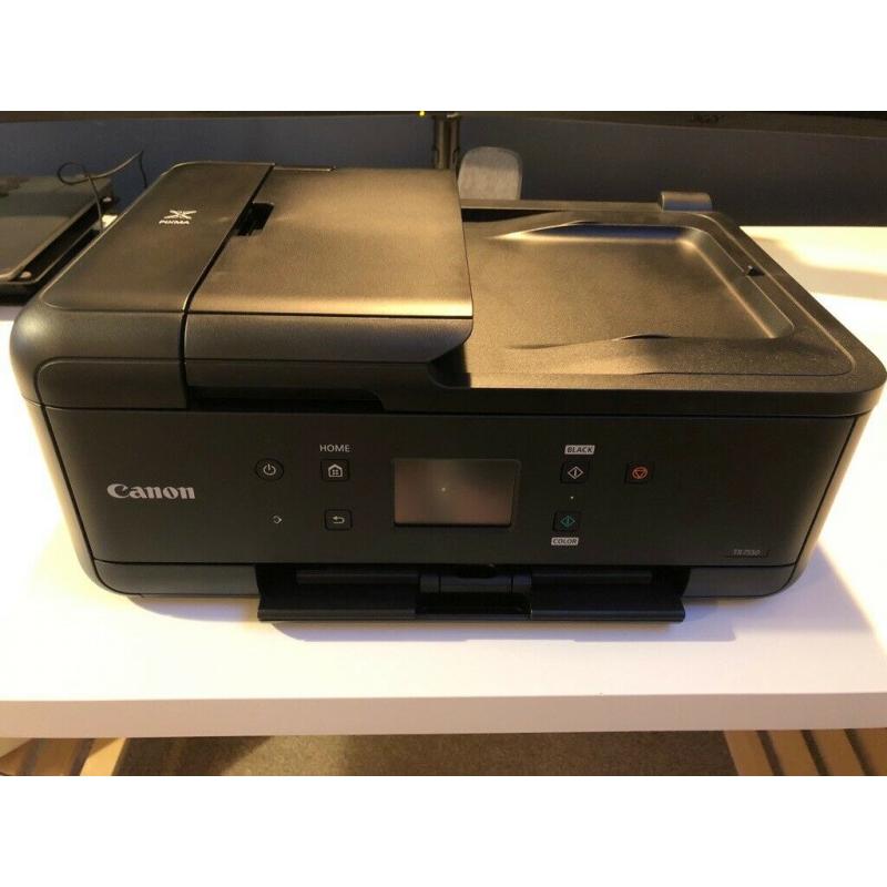 Canon PIXMA TR7550 All-in-One Wireless Wi-Fi Printer with Touch Screen, Black