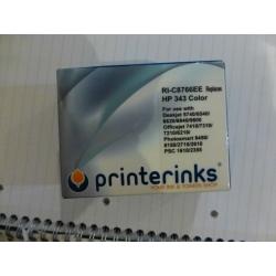 Printerinks RI-C8766ee replaces HP343 colour printer cartridge ? new