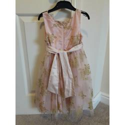 Monsoon 5 years Pink and Gold Party Dress Brand New