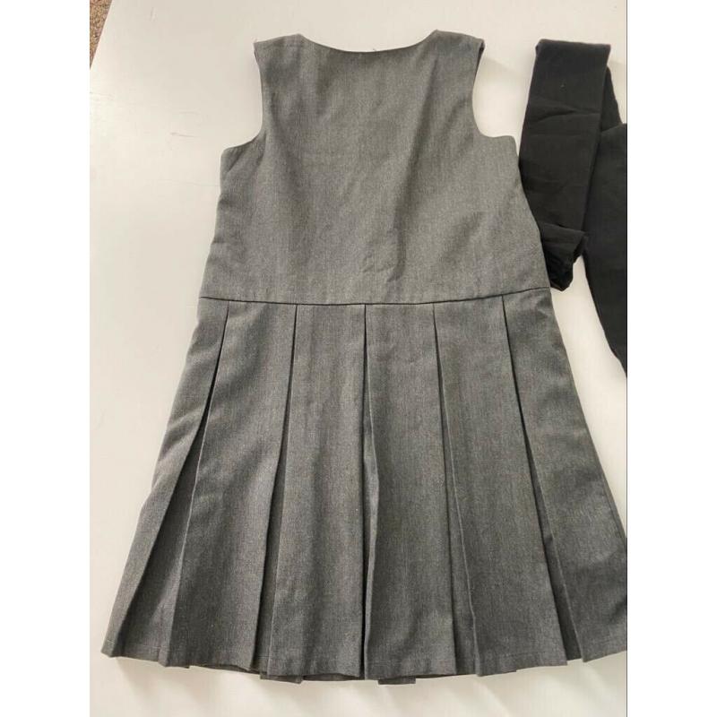 Girls school uniform grey pinafore lunchbox NEW