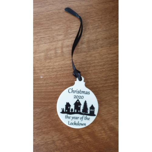 Christmas 2020 lockdown plaque