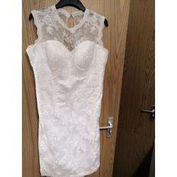 white dress/wedding/special occasion