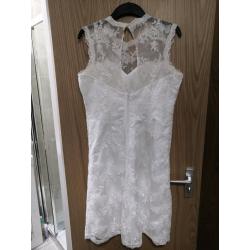 white dress/wedding/special occasion