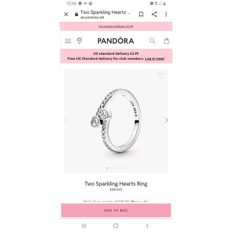 Beautiful pandora ring