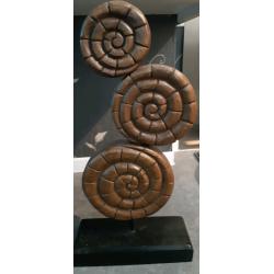 Brown wooden ornament