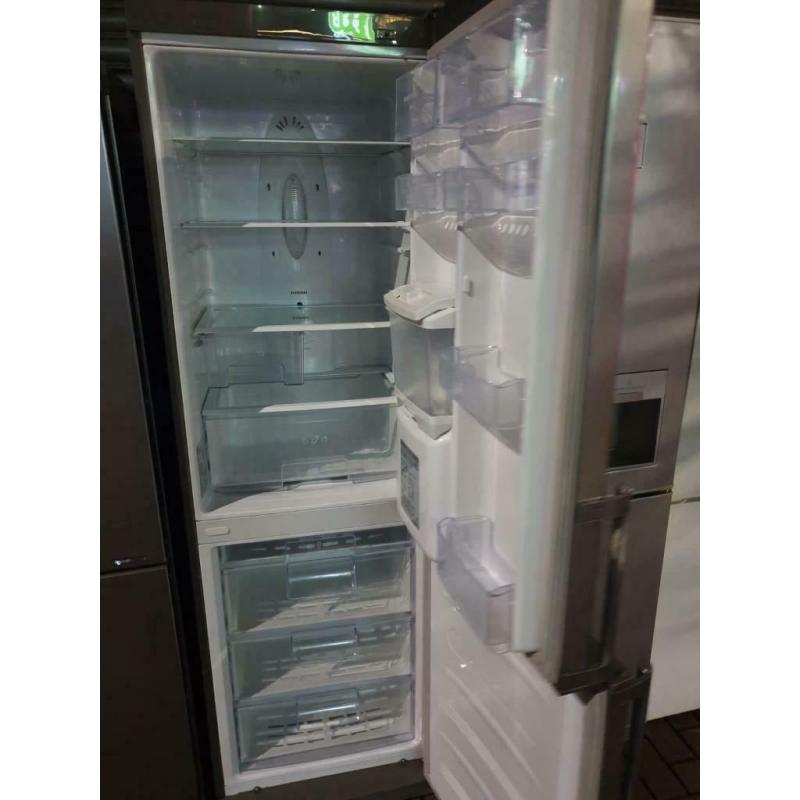 Silver LG fridge freezer with water dispenser