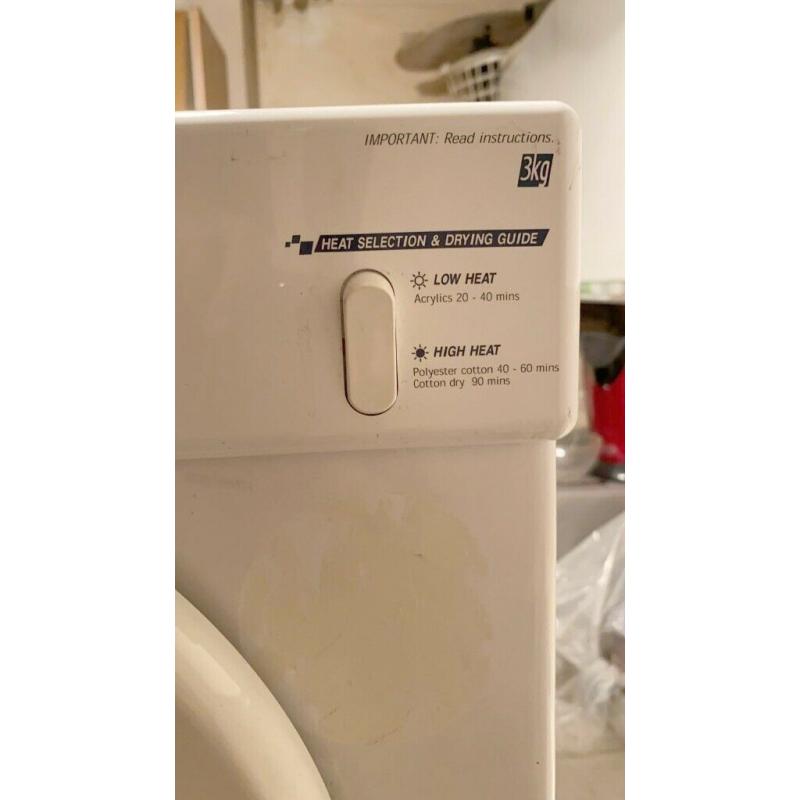 White Knight Compact 3 kg Vented Tumble Dryer