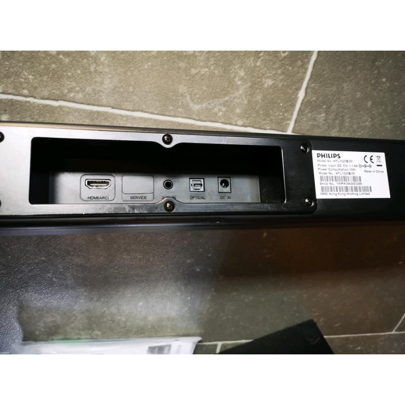 Philips HTL1520B/05 70W RMS 2Ch Sound Bar with Wireless Sub