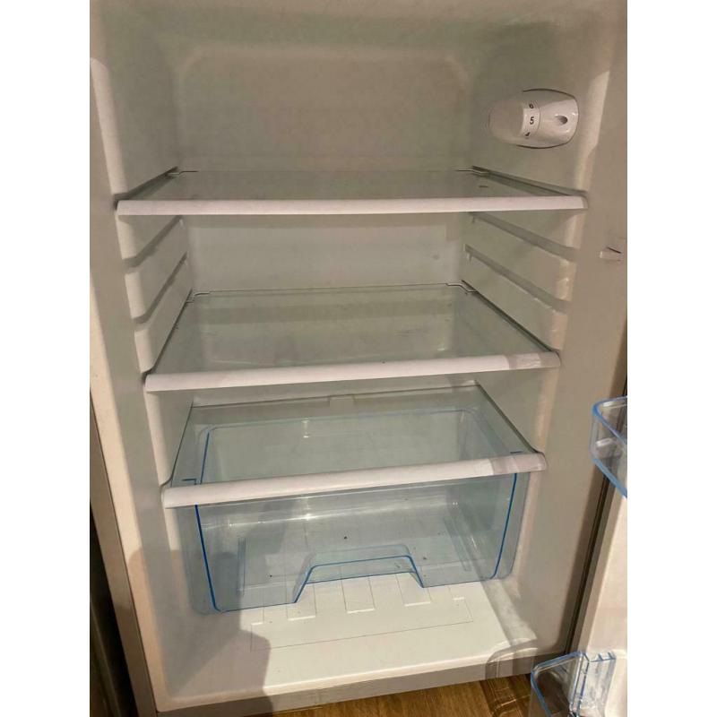Logik Silver Undercounter Larder Fridge