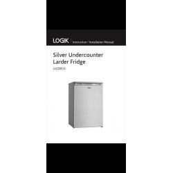Logik Silver Undercounter Larder Fridge