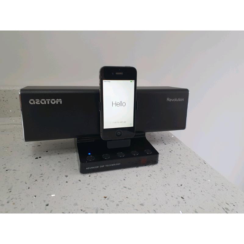 Sound bar with remote + IPhone 4