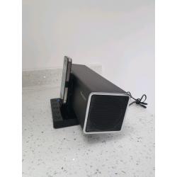 Sound bar with remote + IPhone 4
