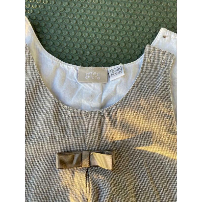 Baby Girl Chicco Dungarees size 12/18 months